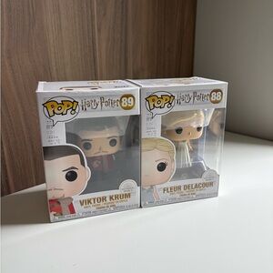 Harry Potter Viktor Krum and Fleur Delacour Funko Pop Figures